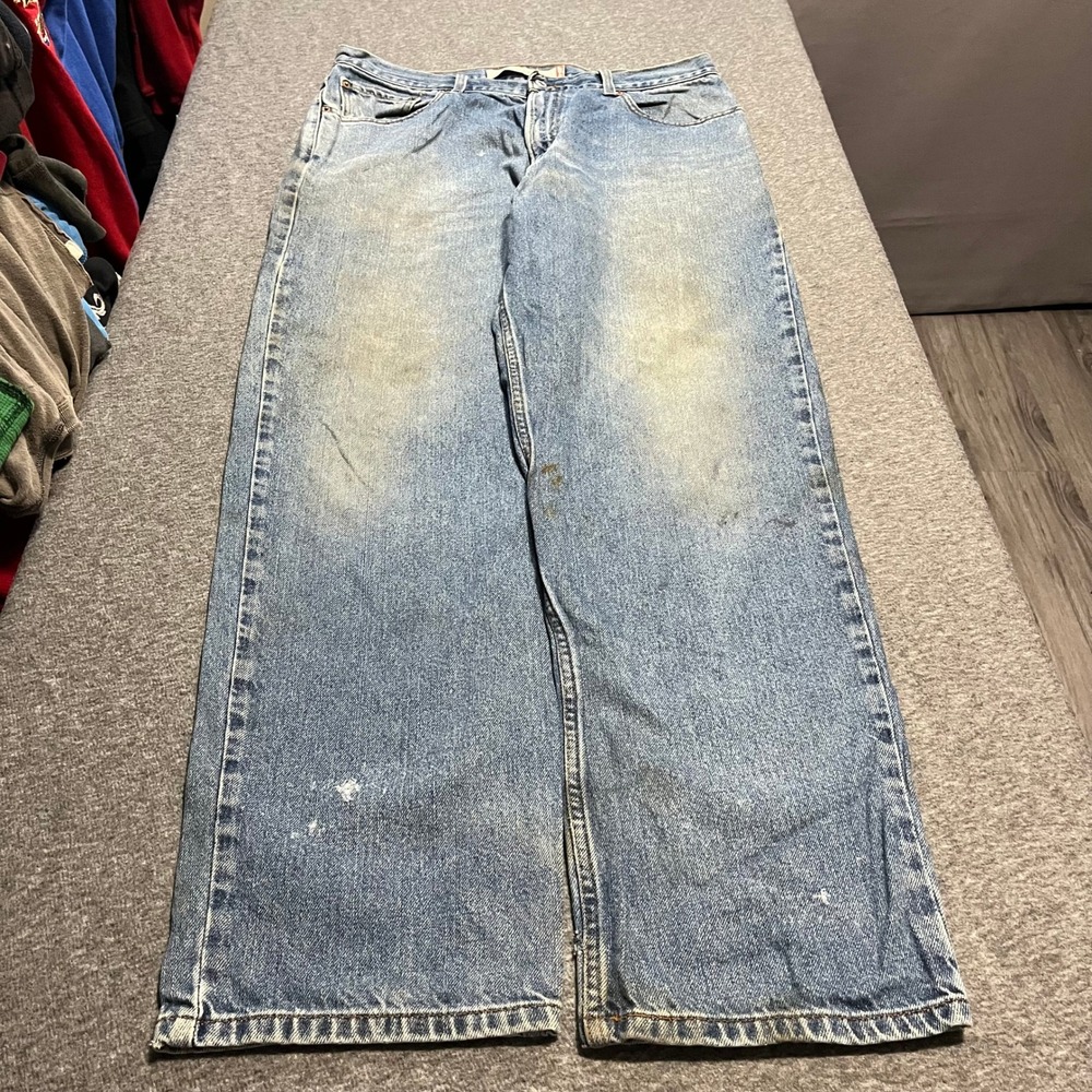 Levis 550 Relaxed Fit Jeans Mens 36x34 Medium Wash Blue Denim 550-0216